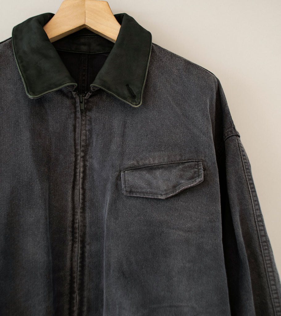 Stein 'Sulfur Dyed Whip Cord Vintage Zip Jacket' (Black) – C'H'C'M'