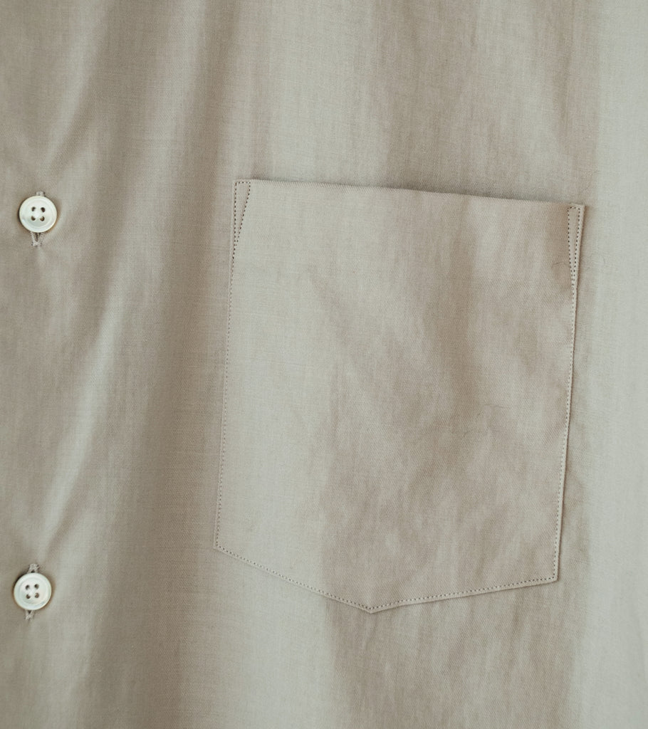 Stein 'Cotton Silk Oversized Regular Collar Shirt' (Greige) – C'H'C'M'