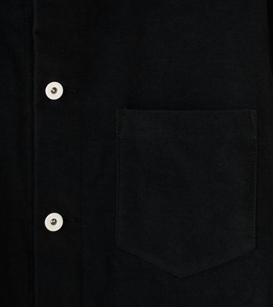 James Coward 'Travail Shirt' (Black Moleskin) – C'H'C'M'