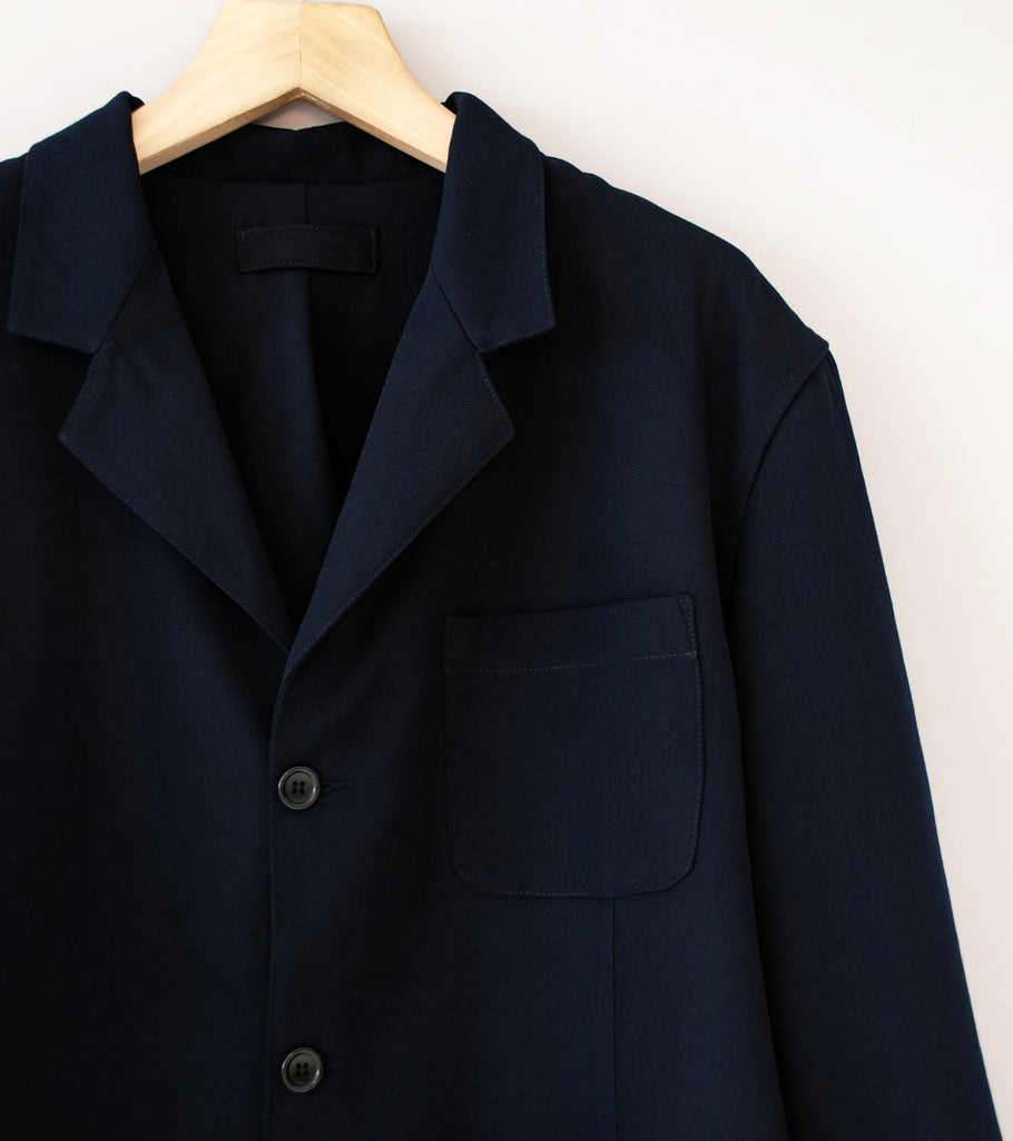 James Coward 'Carry On Jacket' (Dark Navy Wool Gabardine) – C'H'C'M'