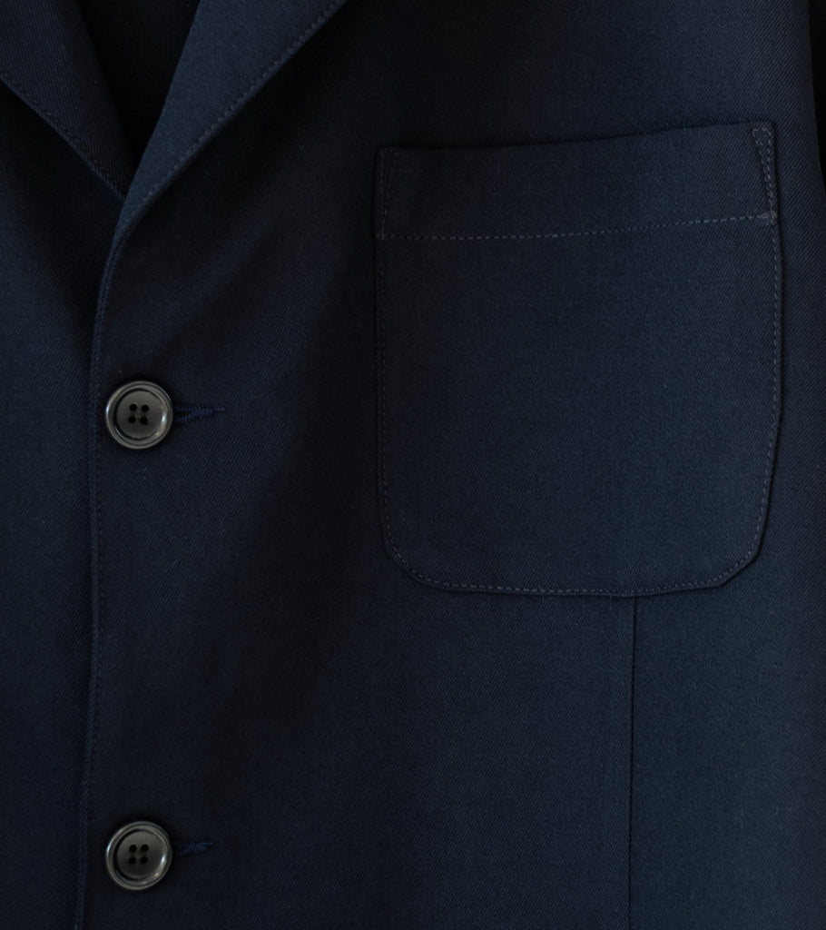 James Coward 'Carry On Jacket' (Dark Navy Wool Gabardine) – C'H'C'M'