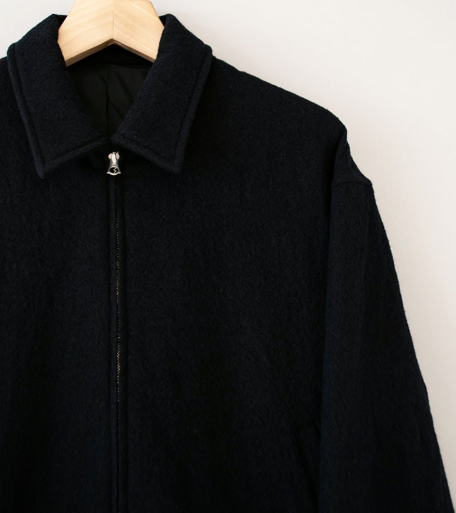 James Coward 'Machine Jacket' (Black Wool Flannel) – C'H'C'M'