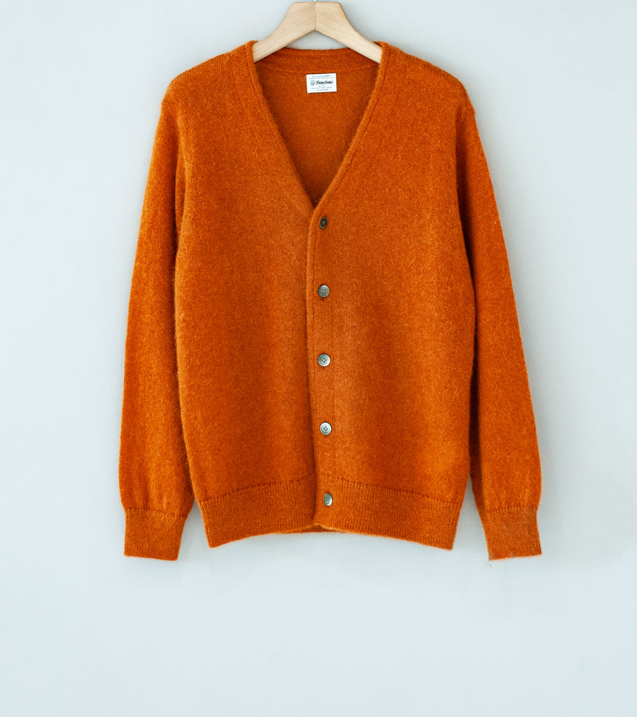 Yonetomi 'Shaggy Mohair Cardigan' (Terracotta) – C'H'C'M'