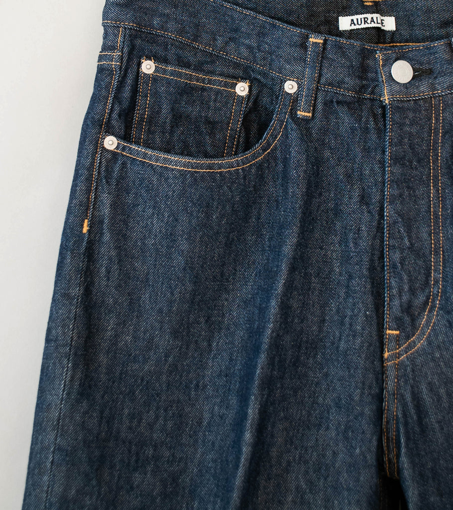 Auralee 'Hard Twist Denim 5P Pants' (Indigo) – C'H'C'M'