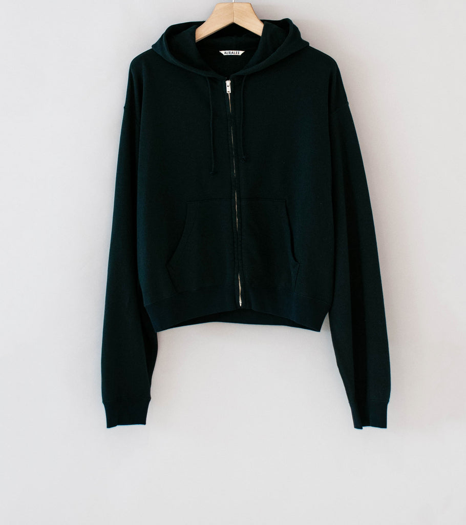 Auralee 'High Twist Light Sweat Zip Parka' (Black) – C'H'C'M'