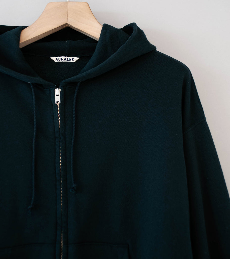 Auralee 'High Twist Light Sweat Zip Parka' (Black) – C'H'C'M'