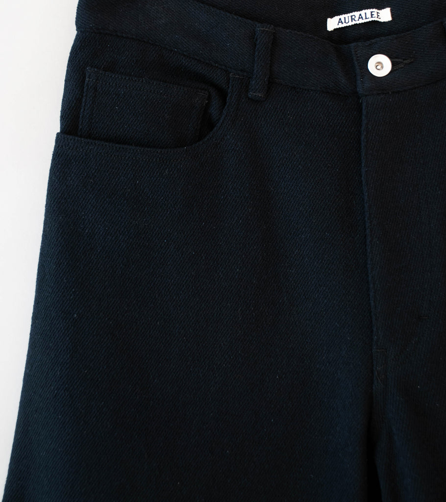 Auralee 'Silk Nep Denim 5P Wide Shorts' (Black) – C'H'C'M'
