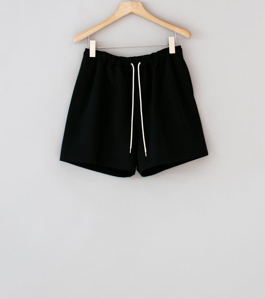 Auralee 'Wool Max Canvas Shorts' (Black) – C'H'C'M'
