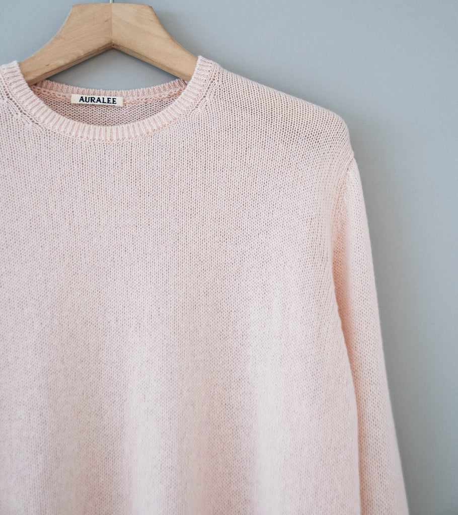 さ*ん様 AURALEE LIGHT CASHMERE KNIT P/O 3 Auralee 'Summer Cashmere Knit P/O' (Light Pink) – C'H'C'M'