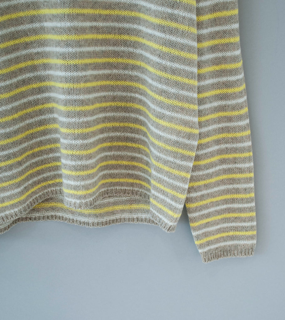 Auralee 'Summer Cashmere Knit P/O' (Beige / Yellow) – C'H'C'M'