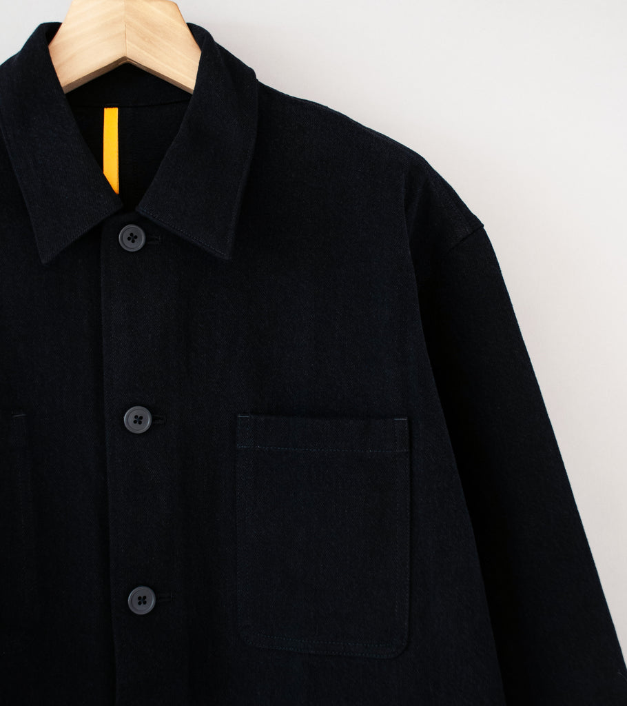 MAN-TLE 'R19 J2 Jebok Jacket' (All Black Denim) – C'H'C'M'