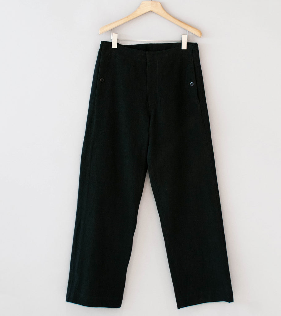 Conkers Tavern Trouser サイズXS Conkers 'Tavern Trouser' (Charcoal Ramie Cotton) – C'H'C'M'