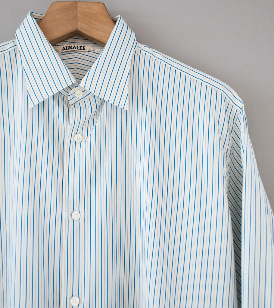 トップス AURALEE | Finx Silk Stripe Cuba Shirt(3) AURALEE / オーラリー | FINX SILK STRIPE CUBA SHIRTS (メンズ