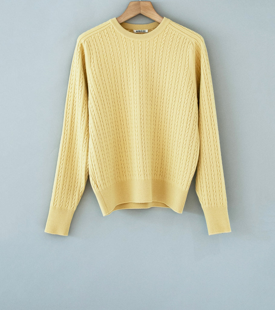 トップス AURALEE WOOL FELT YARN MES H KNIT P/O 1 AURALEE - WOOL FELT YARN MESH KNIT P/O - LIGHT BEIGE – SOLAR MTP