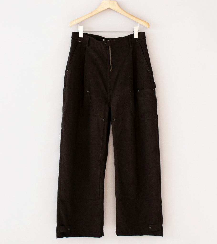 パンツ ProductTwelveHighCountWoolRipstopPants 2 Product Twelve 'High Count Wool Ripstop Pants' (Brown) – C'H'C'M'