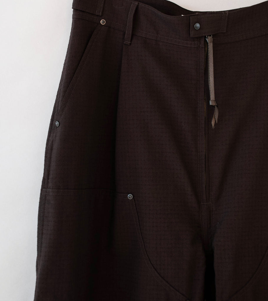 Product Twelve 'High Count Wool Ripstop Pants' (Brown) – C'H'C'M'