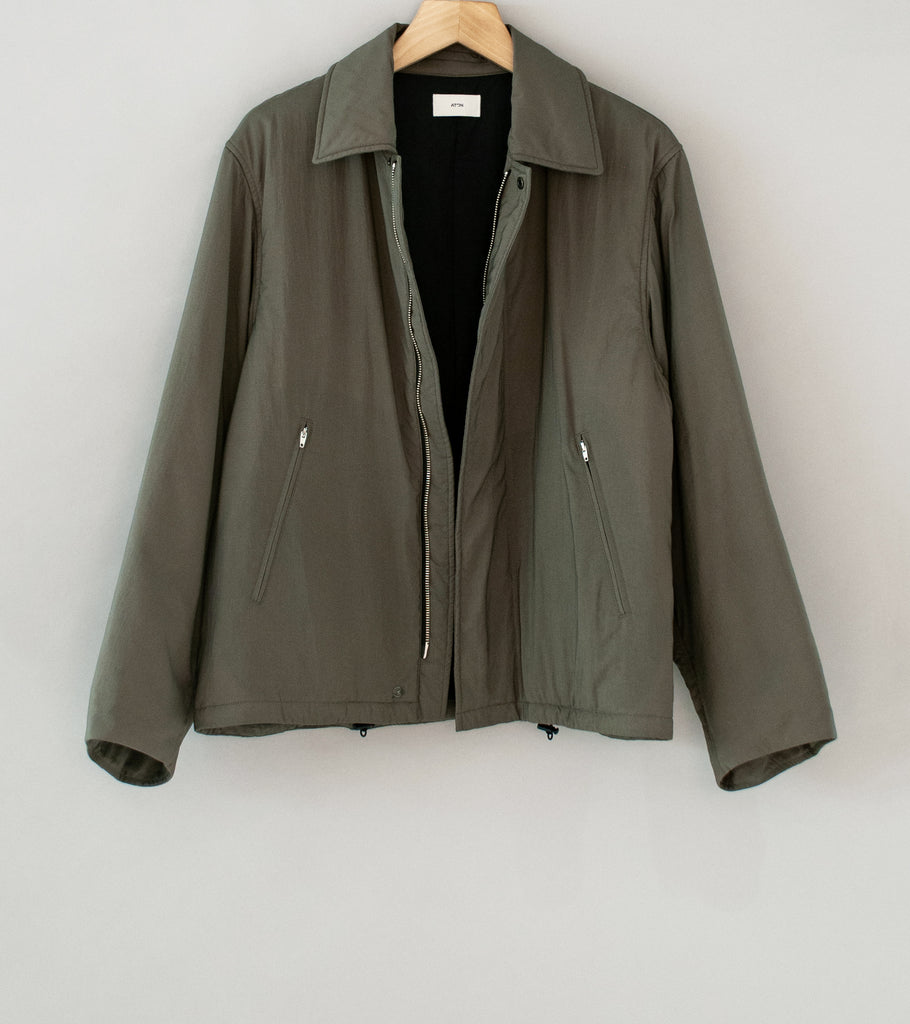 ATON HARRINGTON JACKET グレー ATON Wool-Twill Harrington Jacket for Men | MR PORTER