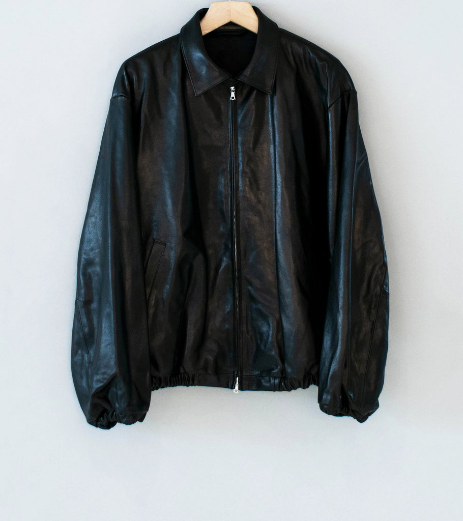 Stein 'Lamb Leather Light Zip Jacket' (Black) – C'H'C'M'