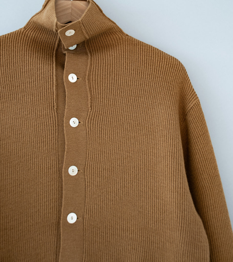 Taiga Takahashi 'Lot. 521 Turtleneck Cardigan' (Camel) – C'H'C'M'