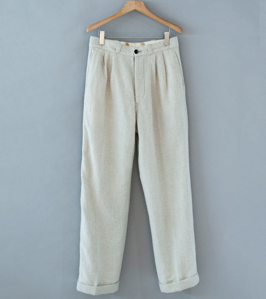 Taiga Takahashi 'Lot. 201 Work Trousers' (Ivory) – C'H'C'M'