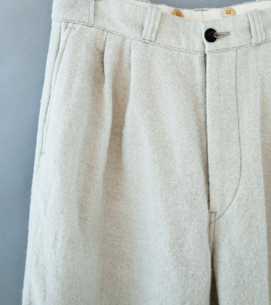 Taiga Takahashi 'Lot. 201 Work Trousers' (Ivory) – C'H'C'M'