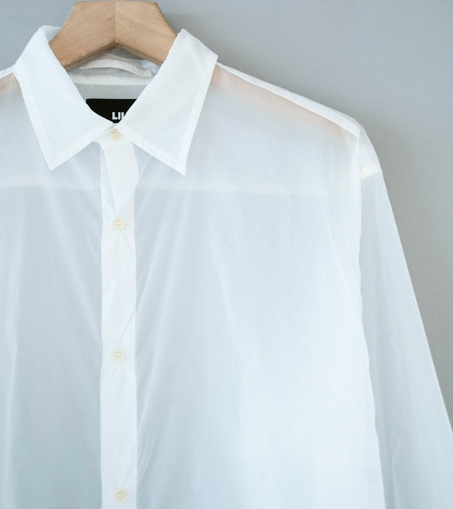 white sheer dress shirt ASOS DESIGN overhead sheer shirt in white