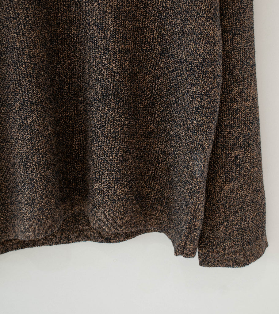 Seya 'Komorebi Sweater' (Indigo Mud Melange Large Gauge Kanoko