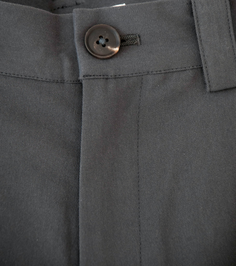 Seya 'Ground Pants' (Charcoal Washed Organic Cotton Twill) – C'H'C'M'