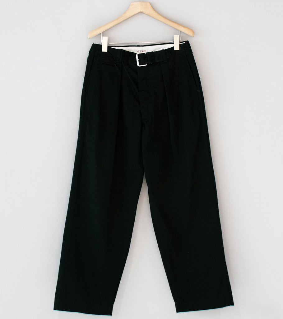 チノパン JORDAN INTEGRATED LEATHER BELT TROUSERS Niceness 'JORDAN Integrated Leather Belt Trousers' (Black) – C'H'C'M'