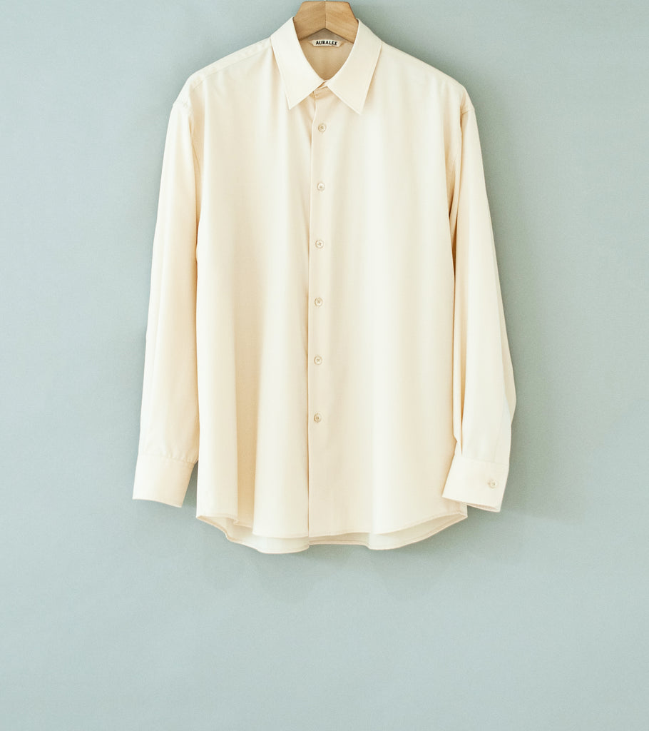 Auralee 'Super Light Wool Shirt' (Light Beige) – C'H'C'M'