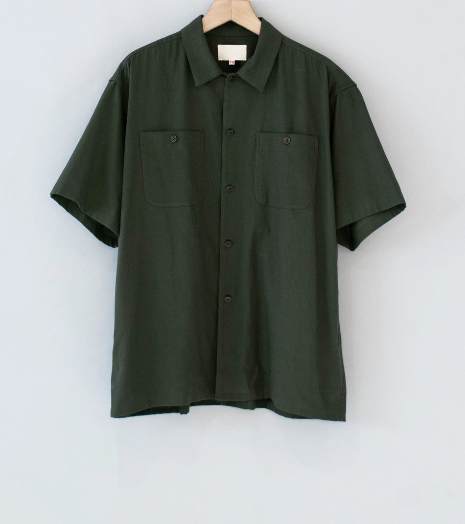 kakimoto yuki LRシャツ Yoko Sakamoto 'Utility S/S Shirt' (Olive) – C'H'C'M'