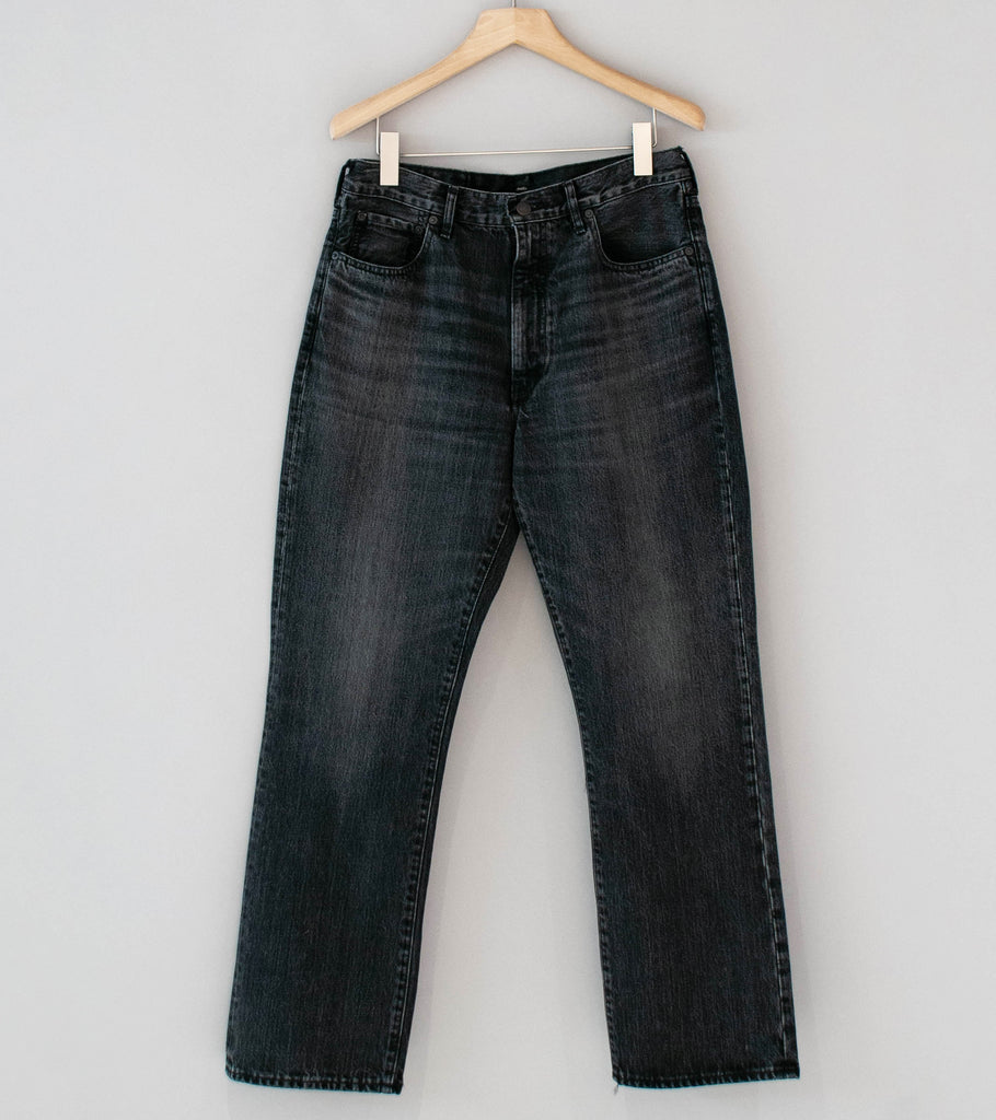 Awasa 'Selvage Denim 5 Pocket Straight Pants' (Black) – C'H'C'M'