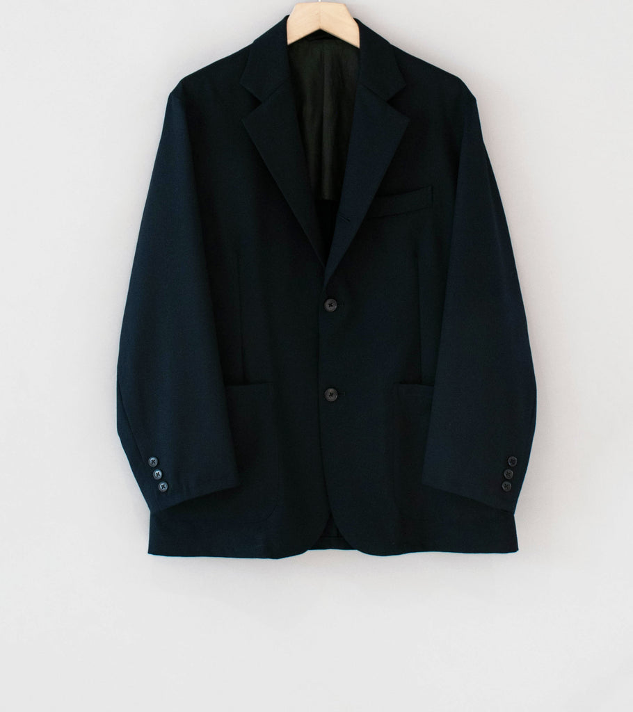 Awasa 'Wool Gabardine Day Off Jacket' (Navy) – C'H'C'M'