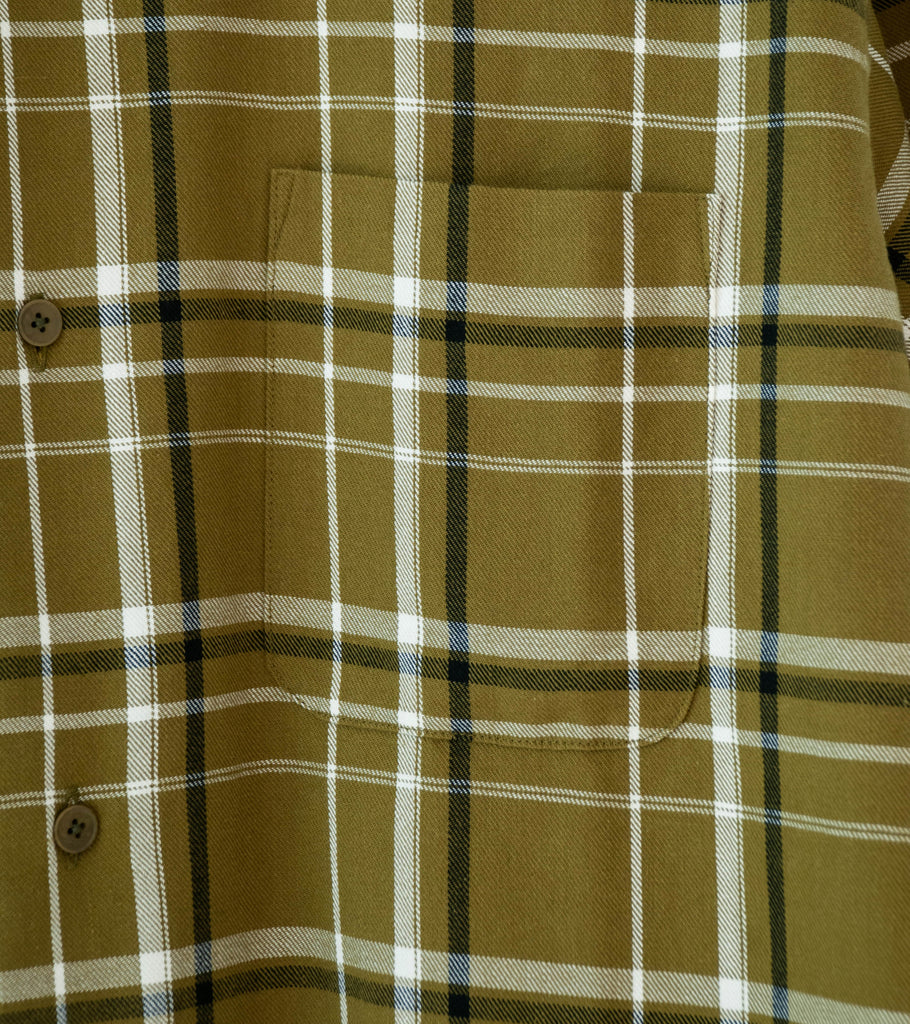 ジャケットアウター YAECA shirts jacket olive thu21