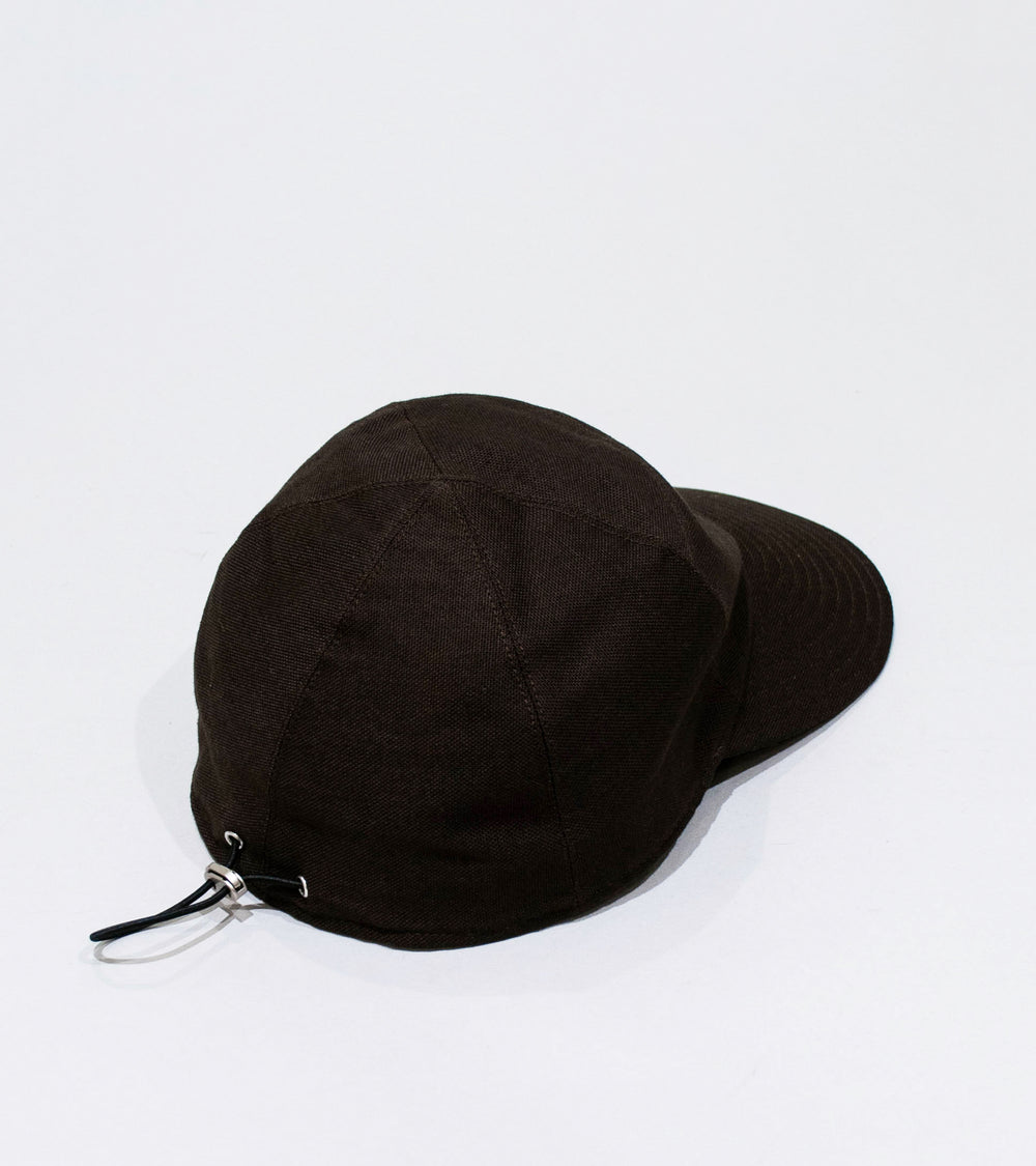 Velardi 'Italian Canvas Ball Cap' (Brown Cotton)