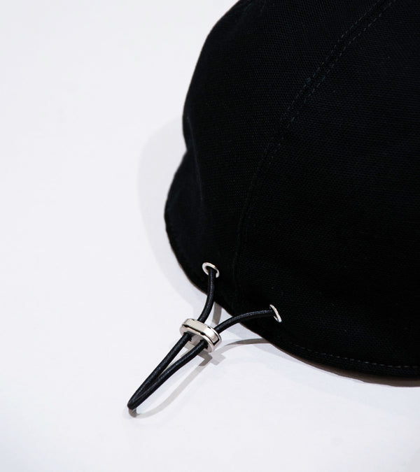 Velardi 'Italian Canvas Ball Cap' (Black Cotton)
