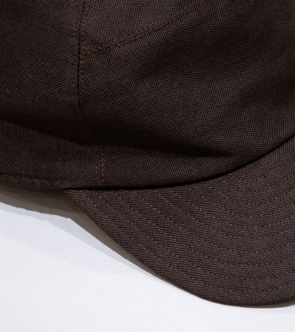 Velardi 'Italian Canvas Ball Cap' (Brown Cotton)