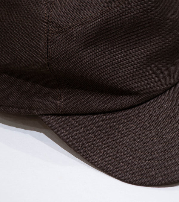 Velardi 'Italian Canvas Ball Cap' (Brown Cotton)