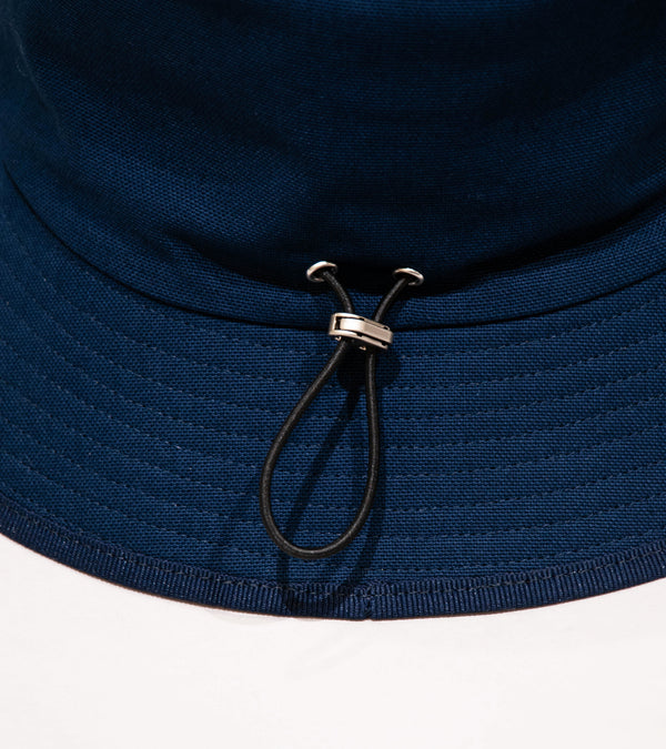 Velardi 'Italian Canvas Bucket Hat' (Navy Cotton)