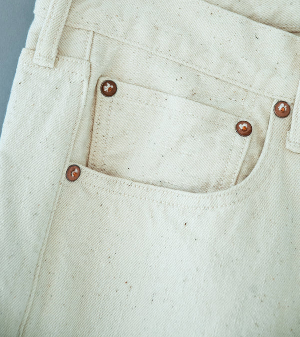 Yoko Sakamoto '5 Pocket Baggy Pants' (Ecru)