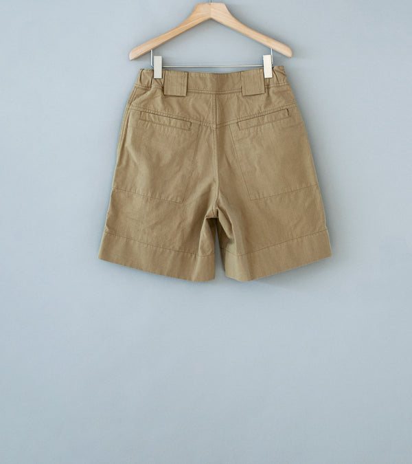 Margaret Howell 'MHL Sport Short' (Oat Irregular Cotton Drill)
