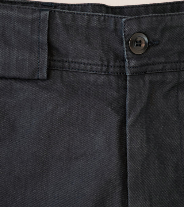 Margaret Howell 'MHL Sport Short' (Navy Irregular Cotton Drill)