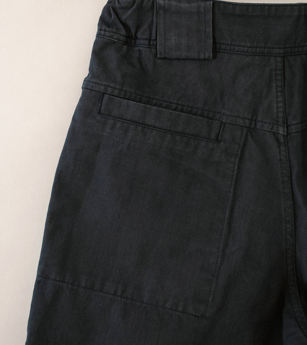 Margaret Howell 'MHL Sport Short' (Navy Irregular Cotton Drill)