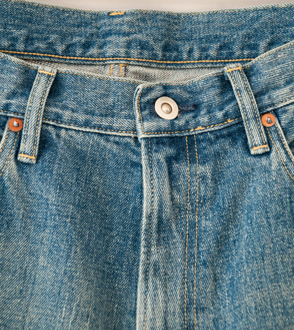 Yoko Sakamoto '5 Pocket Baggy Pants' (Fade Indigo)