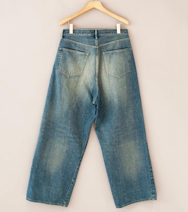 Yoko Sakamoto '5 Pocket Baggy Pants' (Fade Indigo)