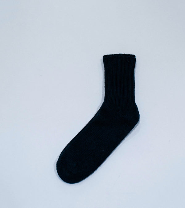 Yaeca 'Cotton Silk Rib Knit Socks' (Navy)