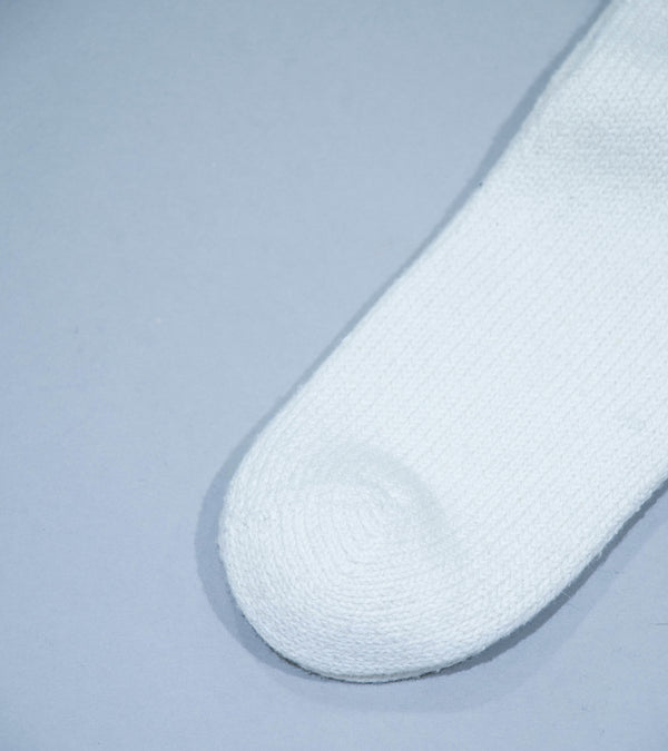 Yaeca 'Cotton Silk Rib Knit Socks' (White)