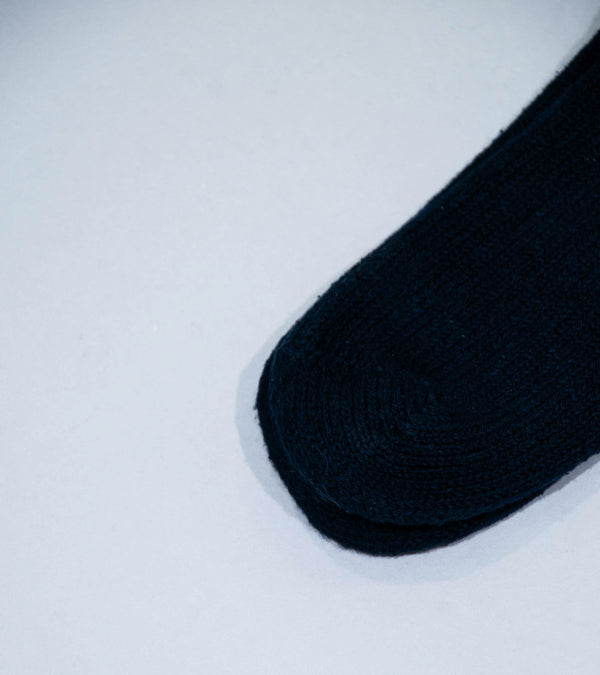 Yaeca 'Cotton Silk Rib Knit Socks' (Navy)