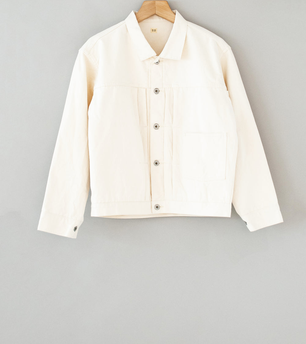 Taiga Takahashi 'Lot. 309 Buckle Backed Jacket' (Ivory)