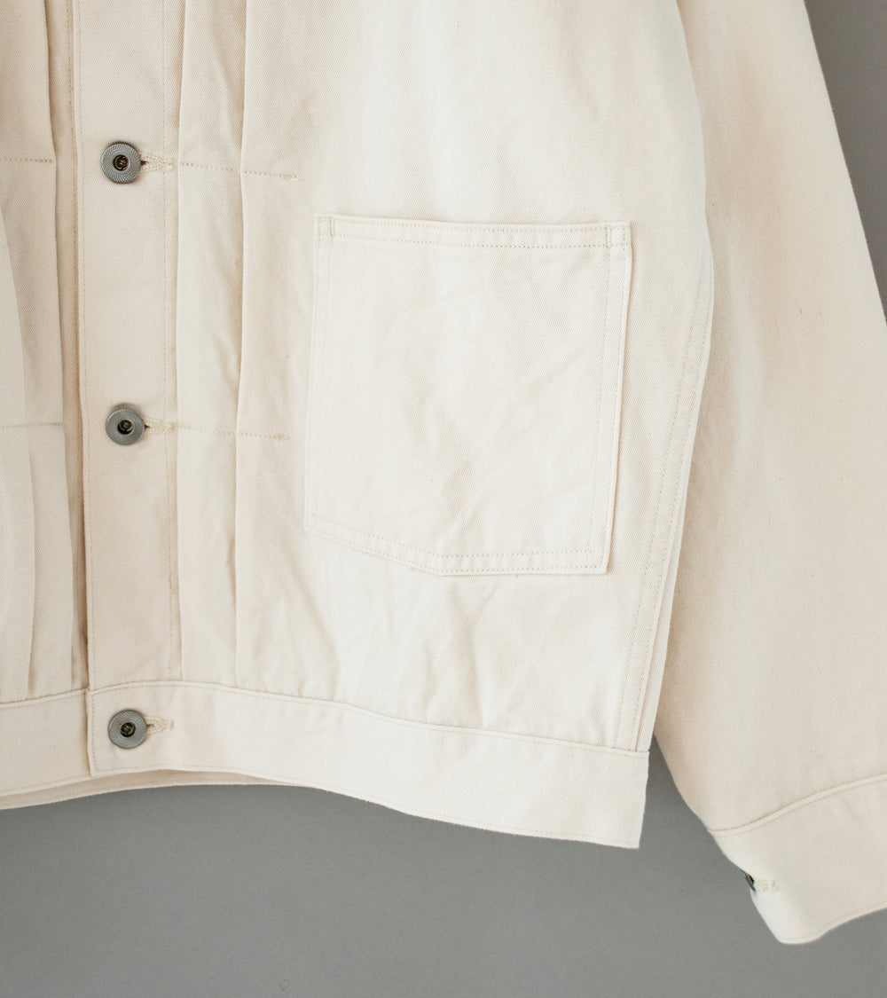 Taiga Takahashi 'Lot. 309 Buckle Backed Jacket' (Ivory)